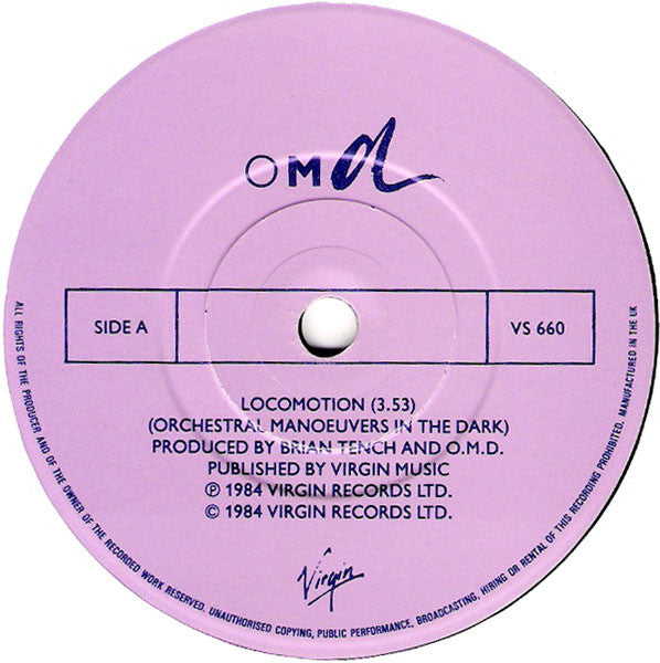 Orchestral Manoeuvres In The Dark : Locomotion (7", Single, M/Print, Lab)
