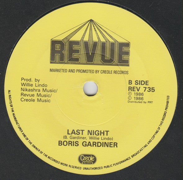 Boris Gardiner : You're Everything To Me (7", Single, Dam)
