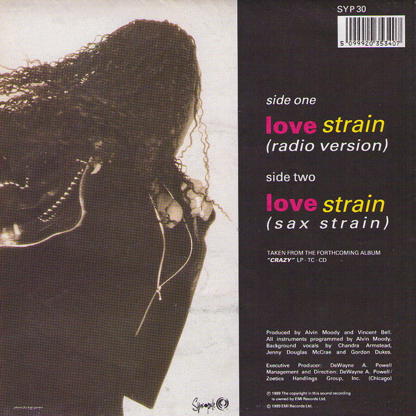 Kym Mazelle : Love Strain (7", Single, Pos)
