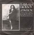Barbara Dickson : Answer Me (7", Single)