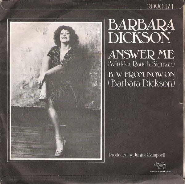 Barbara Dickson : Answer Me (7", Single)