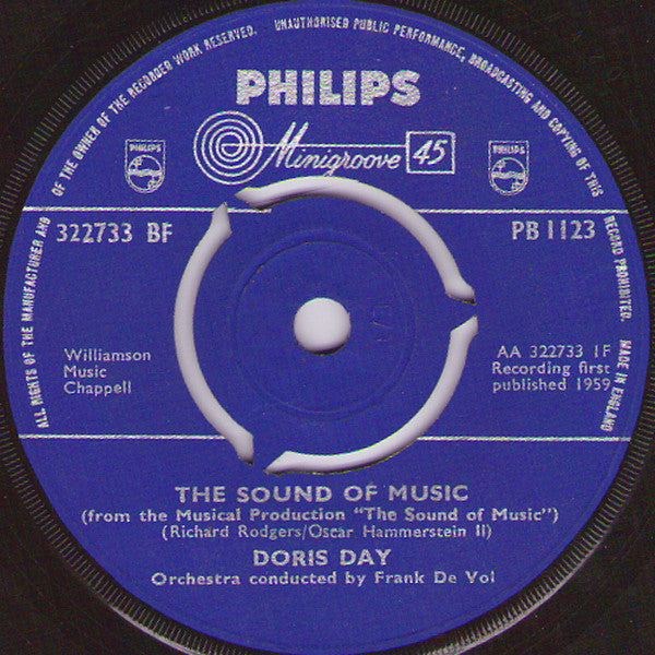 Doris Day : The Sound Of Music (7", Single)