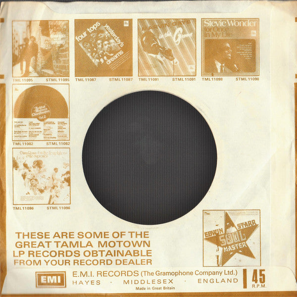 The Temptations : I Can't Get Next To You (7", Single, Sol)