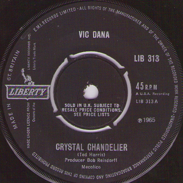 Vic Dana : Crystal Chandelier (7", Single)