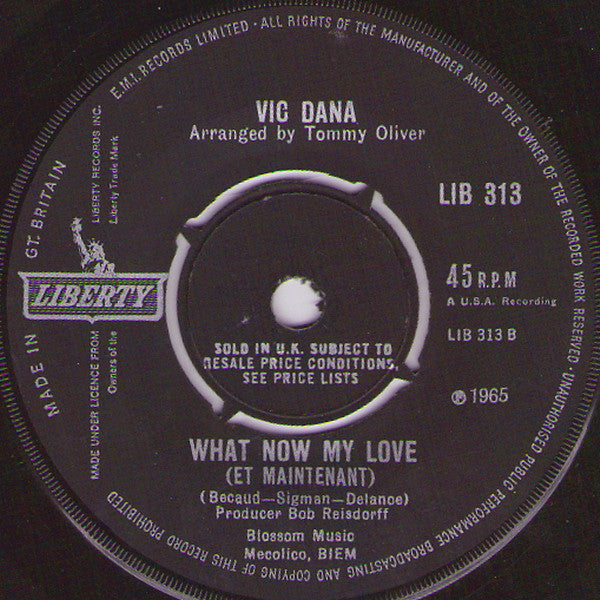 Vic Dana : Crystal Chandelier (7", Single)