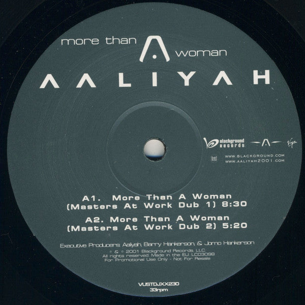 Aaliyah : More Than A Woman (12", Promo)