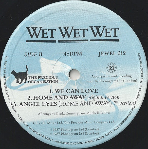 Wet Wet Wet : Angel Eyes (Home And Away) (12", Single)