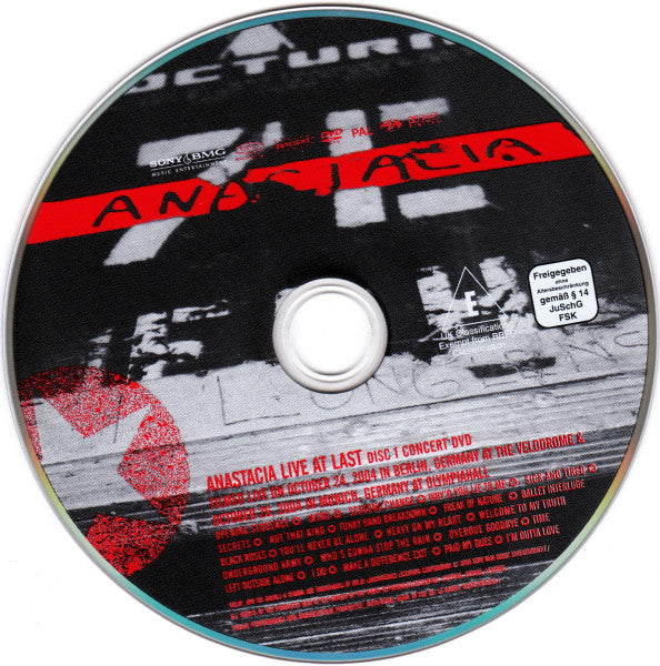 Anastacia : Live At Last (2xDVD-V, Copy Prot., PAL, RC )