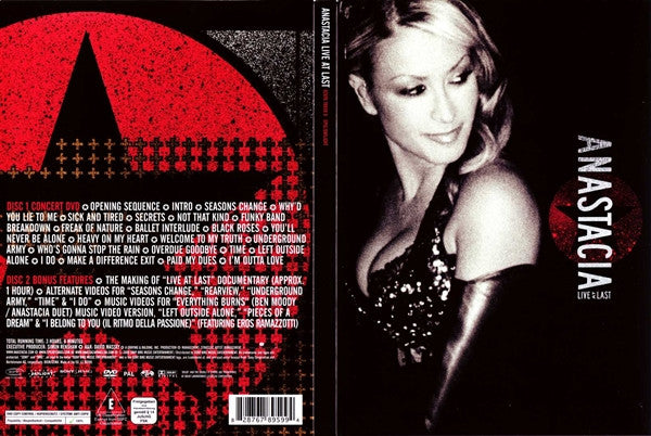 Anastacia : Live At Last (2xDVD-V, Copy Prot., PAL, RC )