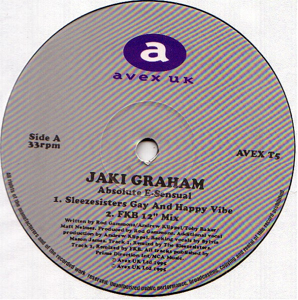 Jaki Graham : Absolute E-Sensual (12")