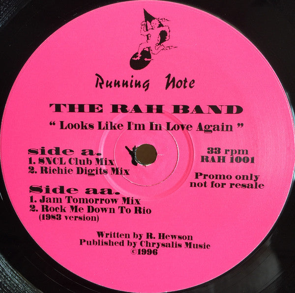 RAH Band : Looks Like I'm In Love Again (12", Promo)