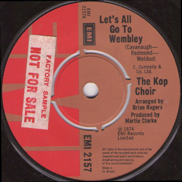 The Kop Choir : Let's All Go To Wembley (7", Single)