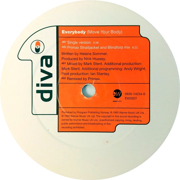 Diva : Everybody (Move Your Body) (12")