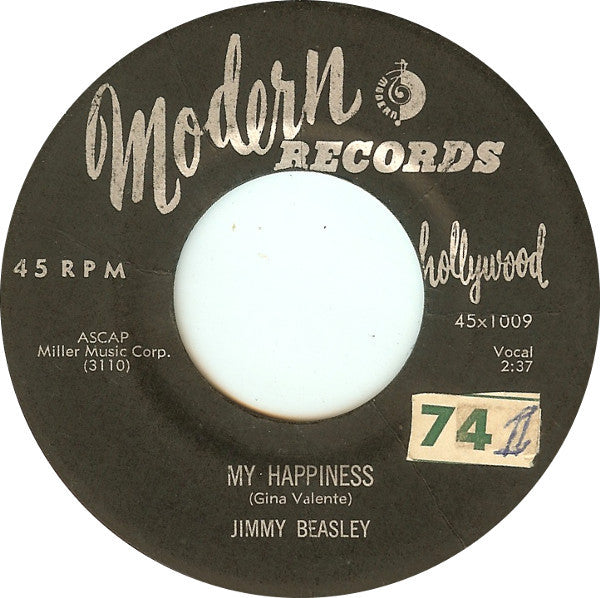 Jimmy Beasley : My Happiness / Jambalaya (7", Single, Styrene)