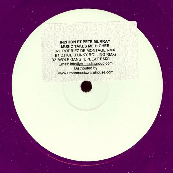 In2ition (3) Ft Pete Murray (8) : Music Takes Me Higher (12", W/Lbl, Lil)