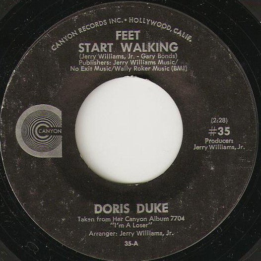 Doris Duke : Feet Start Walking / How Was I To Know You Cared (7", Single, Styrene)