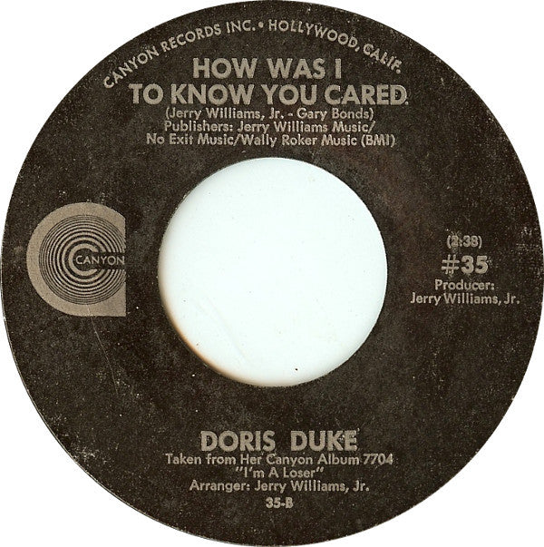 Doris Duke : Feet Start Walking / How Was I To Know You Cared (7", Single, Styrene)