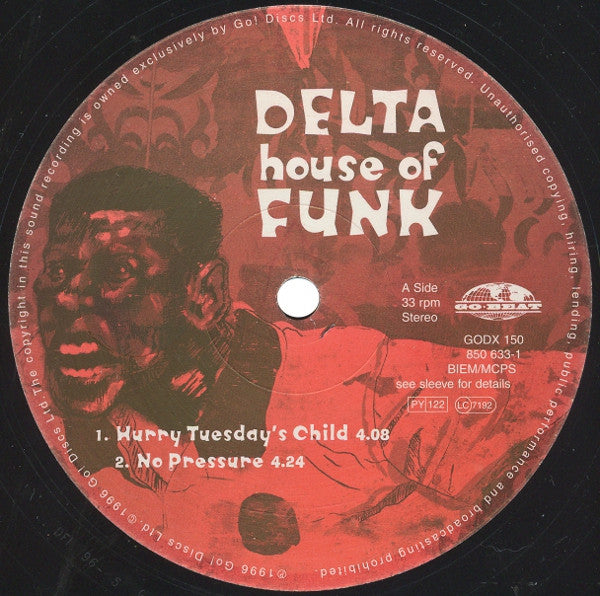 Delta House Of Funk : No Pressure (12")
