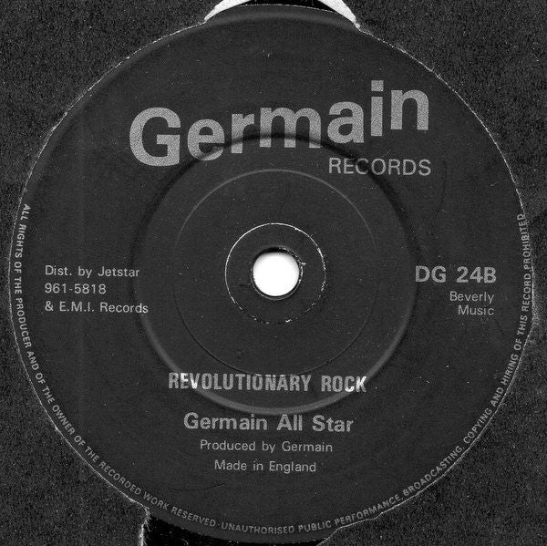 Freddie McGregor / Germain All Stars : Just Don't Want To Be Lonely / Revolutionary Rock (7", Single)