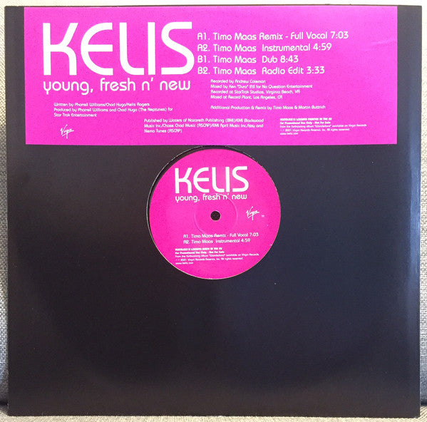 Kelis : Young, Fresh N' New (12", Promo)
