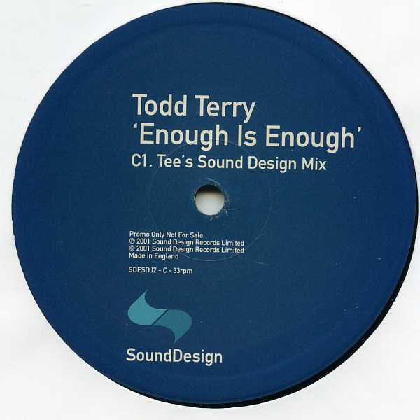 Todd Terry : Raining / Enough Is Enough (2x12", Promo)