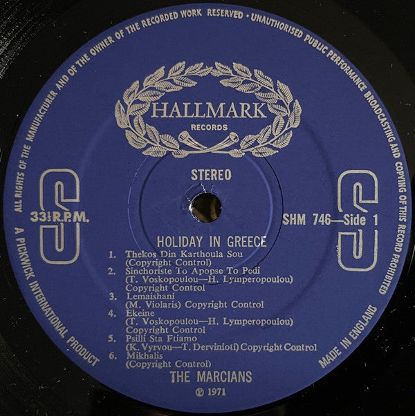 The Marcians : Holiday In Greece - The Magic Bouzoukis Of The Marcians Go Pop (LP, Album)