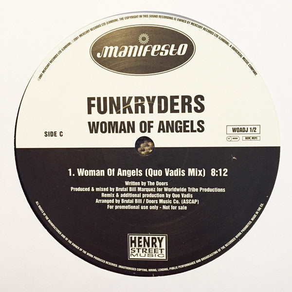 Funkryders : Woman Of Angels (2x12", Promo)