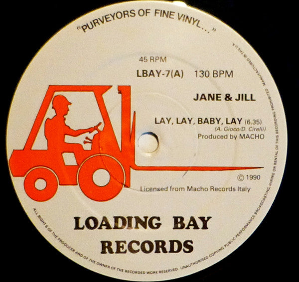 Jane & Jill : Lay, Lay, Baby, Lay (12")