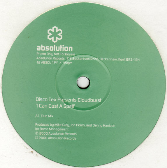 Disco-Tex Presents  Cloudburst (3) : I Can Cast A Spell (12", Single, Promo)