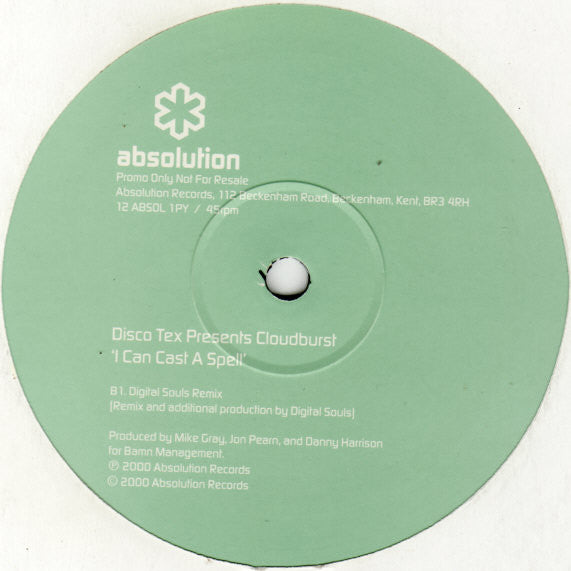 Disco-Tex Presents  Cloudburst (3) : I Can Cast A Spell (12", Single, Promo)