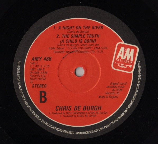 Chris de Burgh : Tender Hands (Remix) (12")