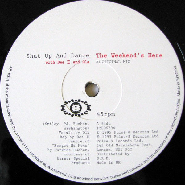 Shut Up & Dance : The Weekend's Here (12", Single)