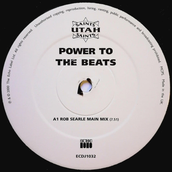 Utah Saints : Power To The Beats (2x12", Promo, 2 o)