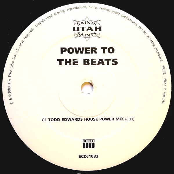 Utah Saints : Power To The Beats (2x12", Promo, 2 o)