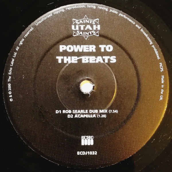 Utah Saints : Power To The Beats (2x12", Promo, 2 o)