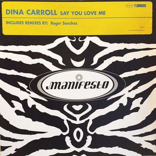Dina Carroll : Say You Love Me (12", Promo)