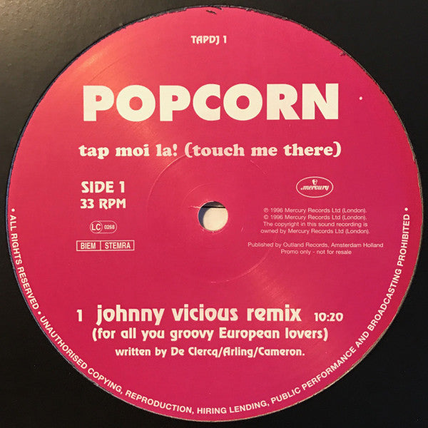 Popcorn (6) : Tap Moi La! (Touch Me There) (12", Promo)