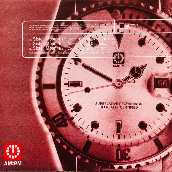 Sting : Sister Moon (Hani Mixes) (12", Promo)