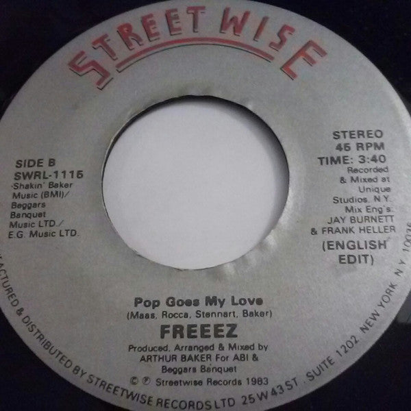 Freeez : Pop Goes My Love (7")