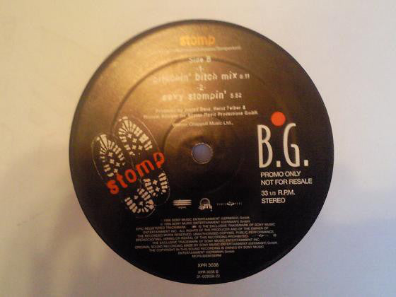 B.G. The Prince Of Rap : Stomp (12", Promo)