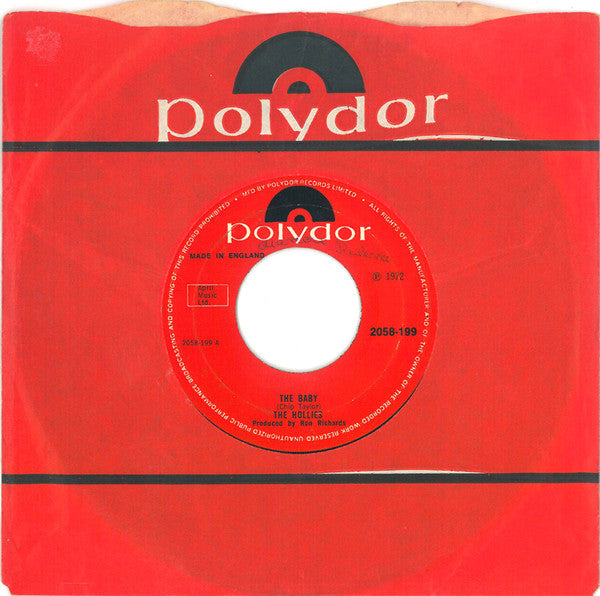 The Hollies : The Baby (7", Single, Pap)