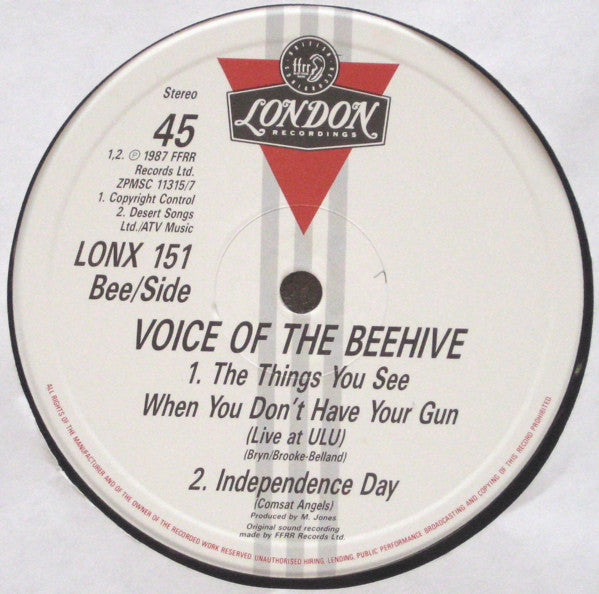 Voice Of The Beehive : I Say Nothing (12", Single)