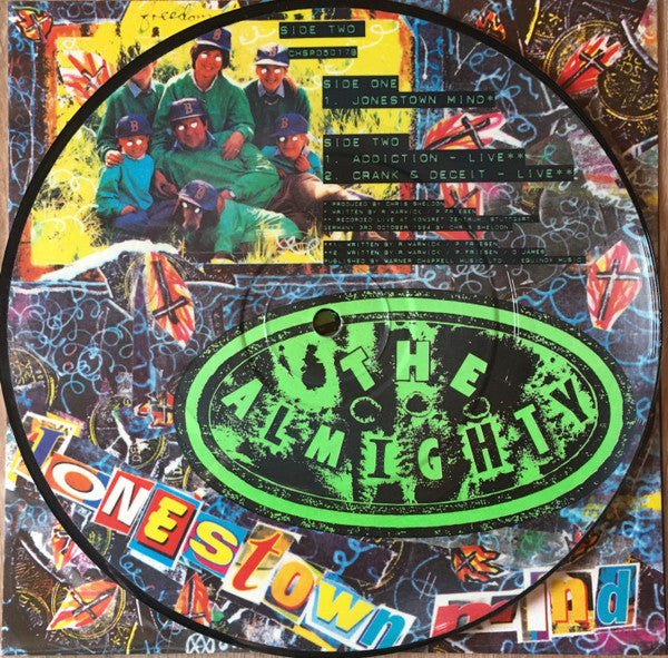 The Almighty : Jonestown Mind (7", Single, Pic)