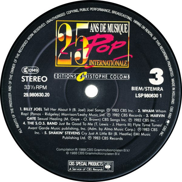 Various : 25 Ans De Musique De Pop 1983 (2xLP, Comp)