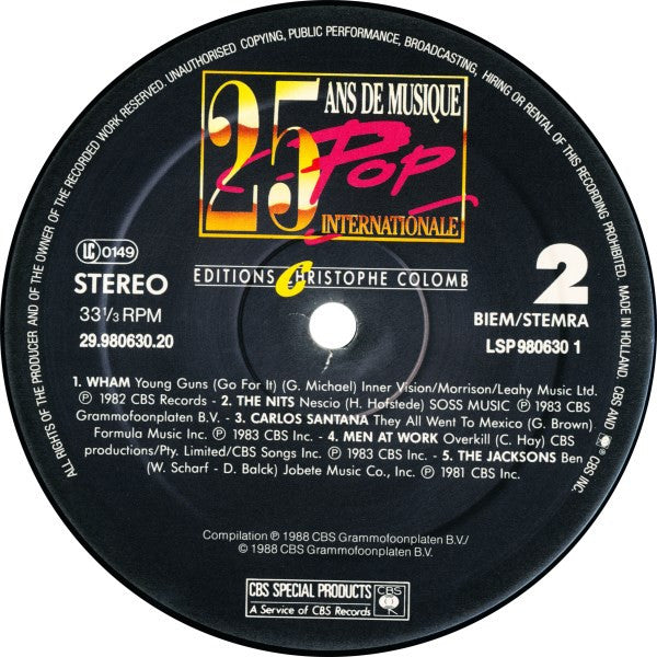 Various : 25 Ans De Musique De Pop 1983 (2xLP, Comp)