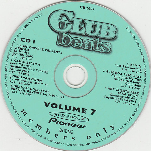 Various : Club Beats (Series 2 Volume 7) (2xCD, Comp, Promo)