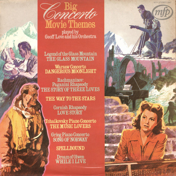 Geoff Love & His Orchestra : Big Concerto Movie Themes (LP, Eng)