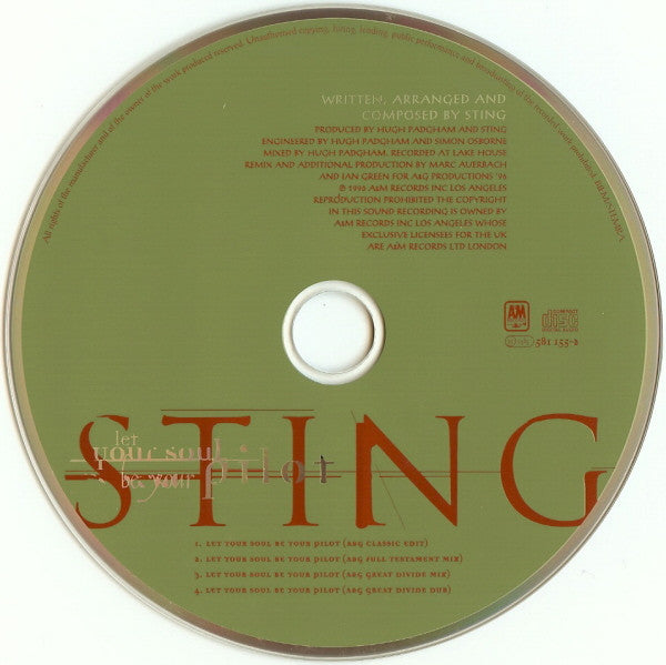 Sting : Let Your Soul Be Your Pilot (Remixes By A&G Division) (CD, Single)