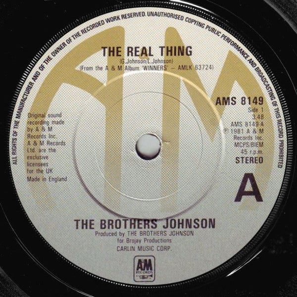 Brothers Johnson : The Real Thing (7")