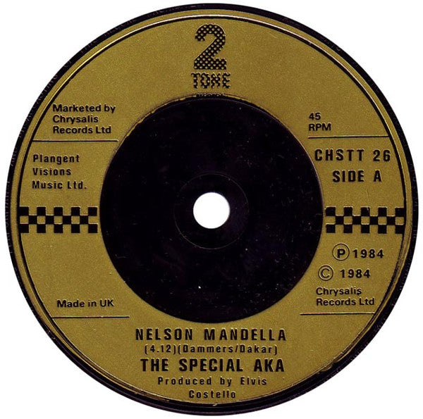 The Special AKA : Nelson Mandela / Break Down The Door! (7", Single, Gol)